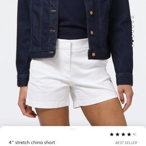 J. Crew 4” stretch chino short NWOT